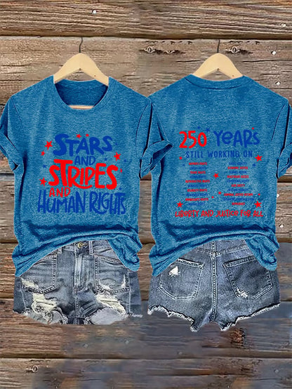 Women's  Round-Neck 250 YeAR'S STILL WORKING ON Printed T-Shirt