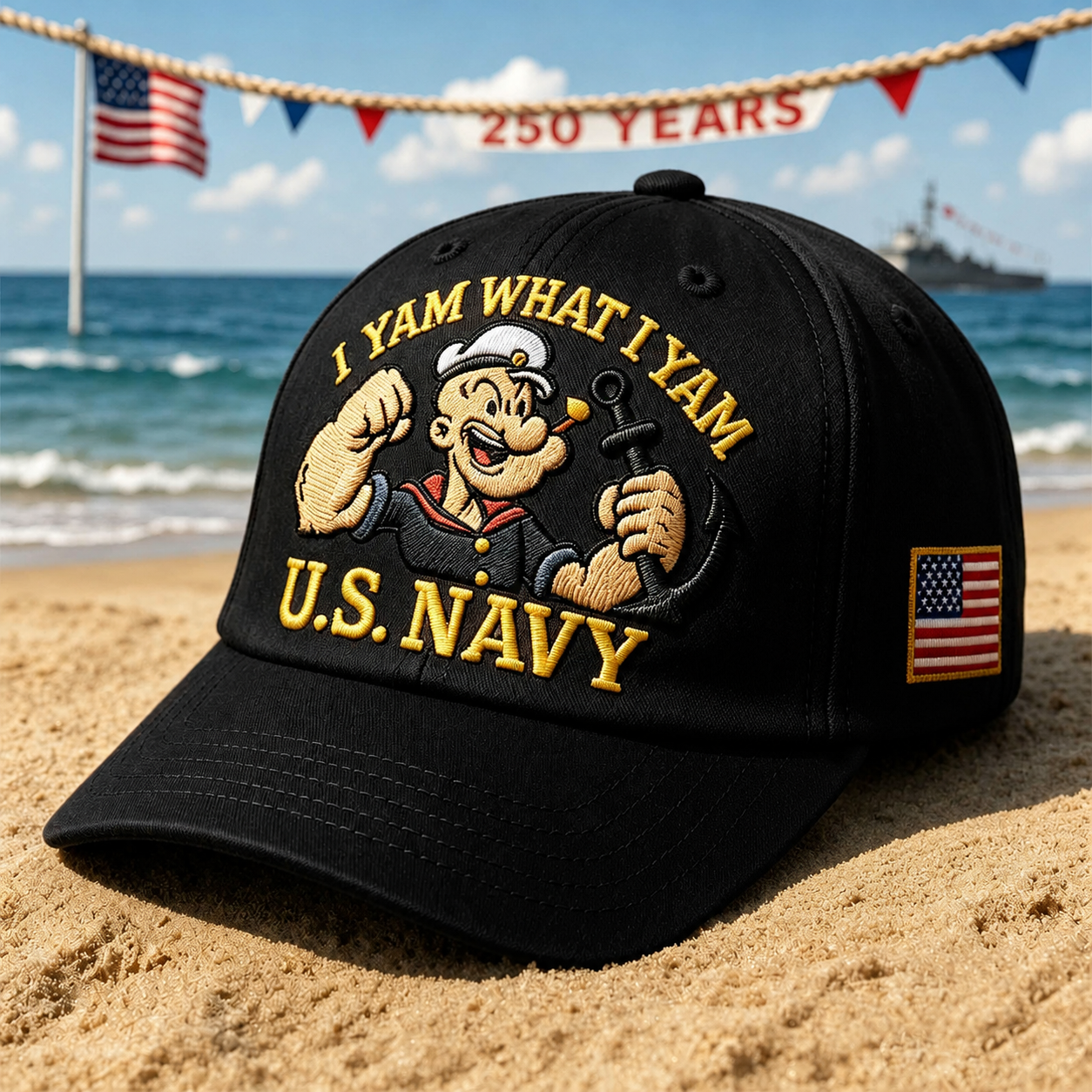 🗽America 250th Celebration Sale: 50% OFF! ⚓U.S. Navy Commemorative Cap