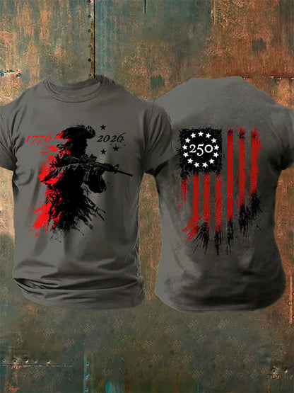 Men's 250 YEARS Round-neck Printed T-Shirt