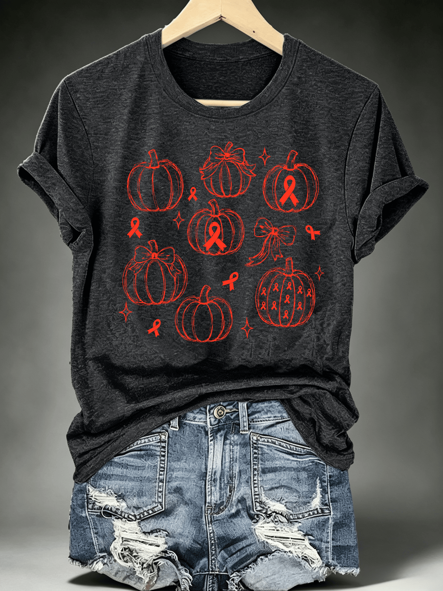 Women's BLOOD CANCER WARRIOR Print T-Shirt