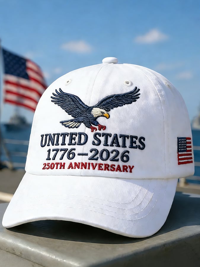 United States 250th Anniversary Print Baseball Cap