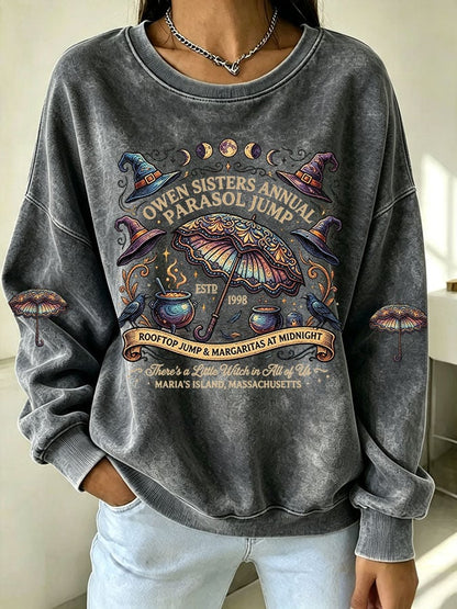 Women's There's A Little Witch In All Of Us Print Casual Sweatshirt