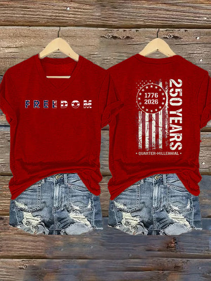 Women's  American 250th Print T-Shirt