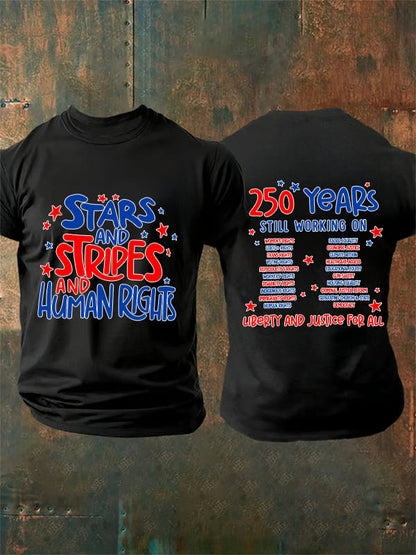 Men's Round-Neck 250 YeAR'S STILL WORKING ON Printed T-Shirt