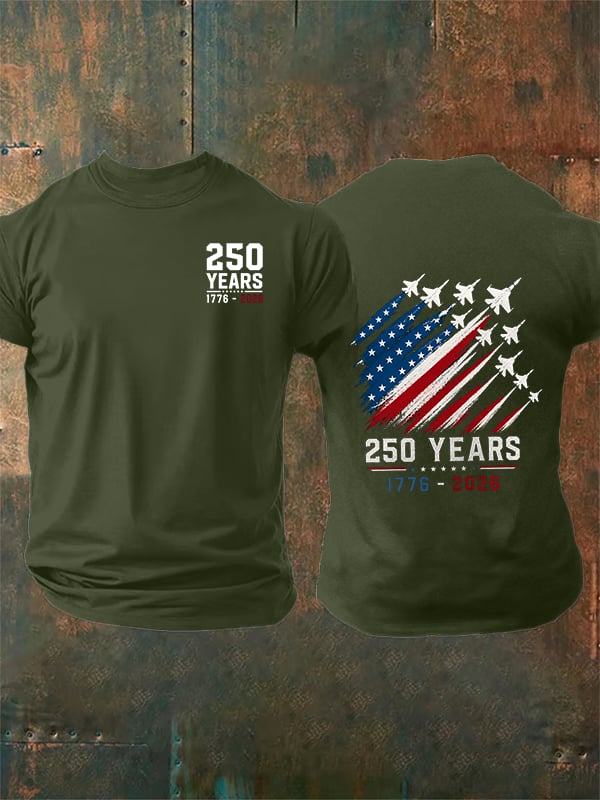 Men's Round-Neck 250 YEARS Printed T-Shirt
