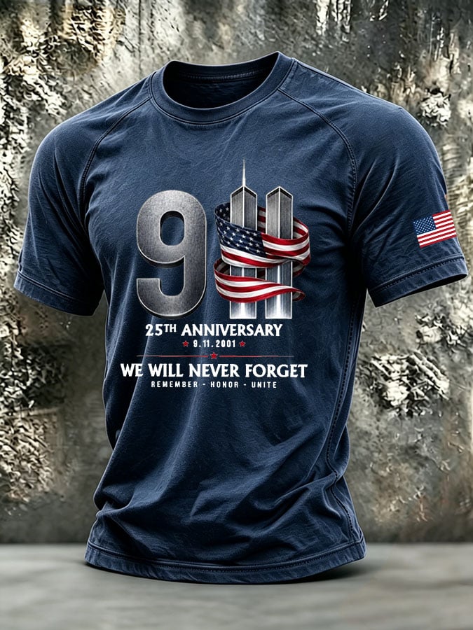 Men's Retro Print Short-Sleeve T-Shirt
