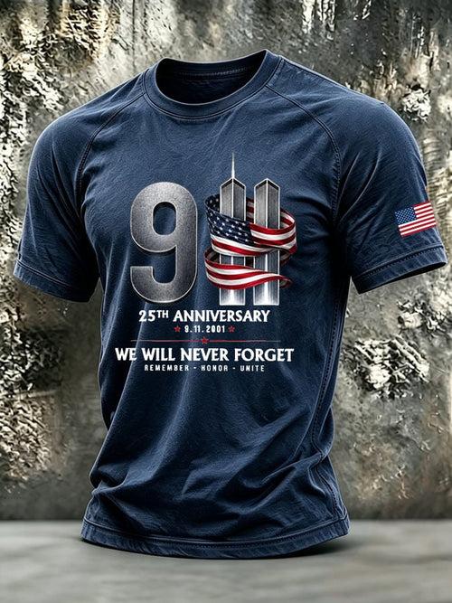 Men's Retro Print Short-Sleeve T-Shirt