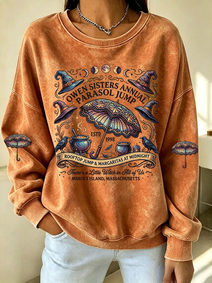 Women's There's A Little Witch In All Of Us Print Casual Sweatshirt