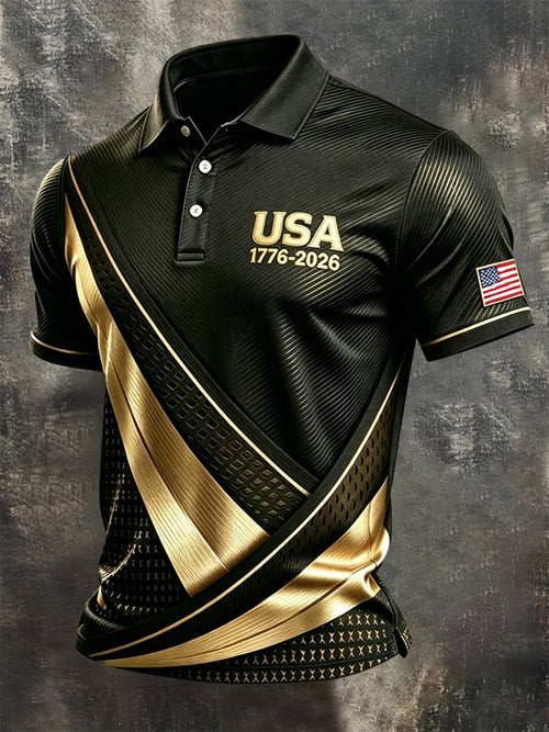 Men's U.S. 250th Anniversary Printed Polo Shirt