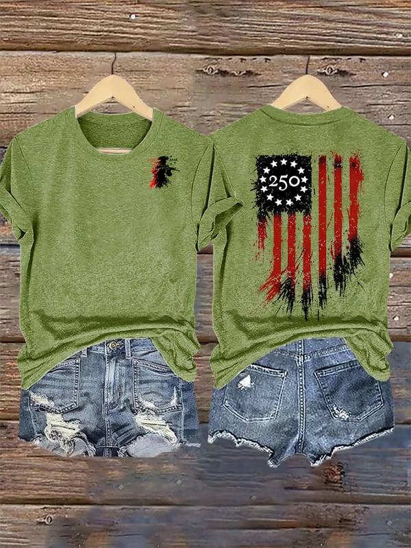 Women's  250 YEARS Round-neck Printed T-Shirt