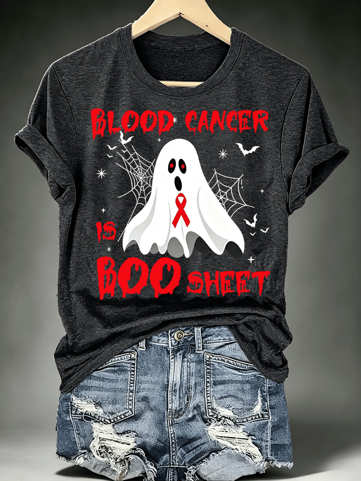 Women's BLOOD CANCER Print T-Shirt