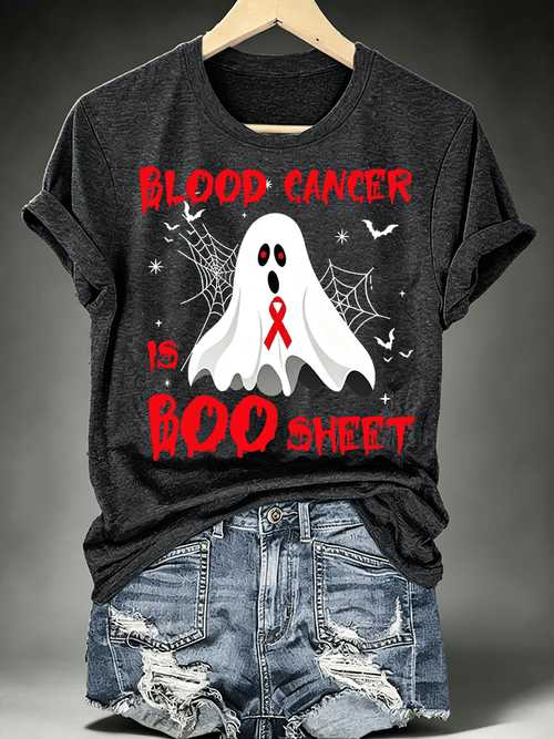Women's BLOOD CANCER Print T-Shirt