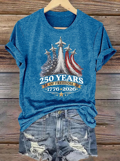 Women's  250 YEARS OF FREEDOM Print T-Shirt