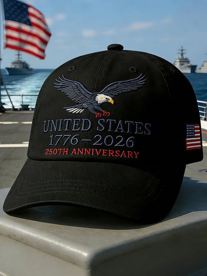 United States 250th Anniversary Print Baseball Cap