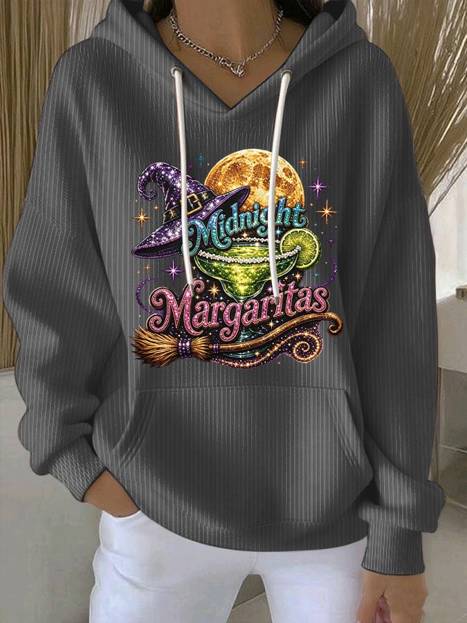 Women's Midnight Margaritas Print Casual Sweatshirt