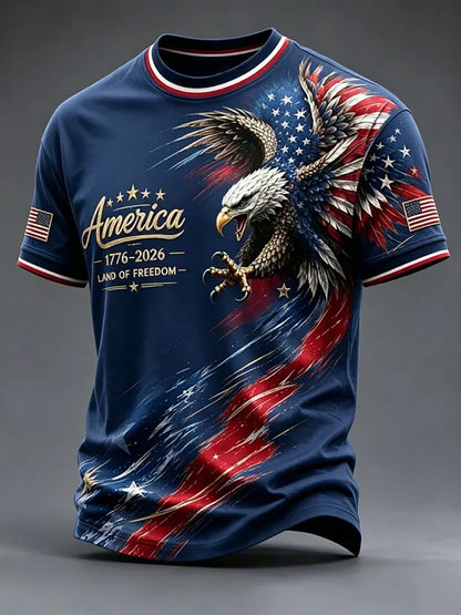 Men's USA 250th Anniversary Short-Sleeve Crew Neck T-Shirt