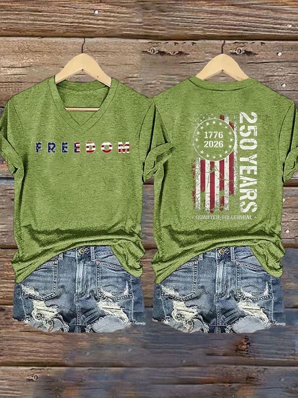 Women's  American 250th Print T-Shirt