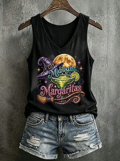 Women's Midnight Margaritas Printed Tank Top