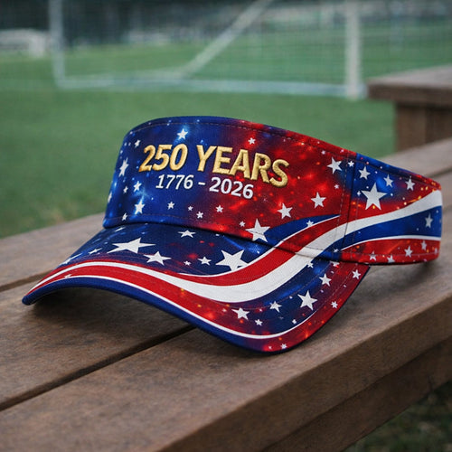 US 250th Anniversary Art Print Casual Tennis Cap