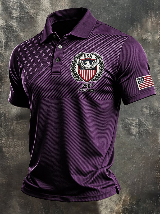 Men's U.S. 250th Anniversary Printed Polo Shirt