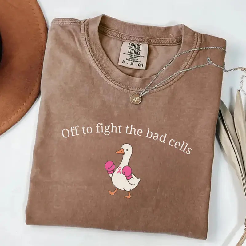 Women'S  Comfort Colors Breast Cancer Shirt