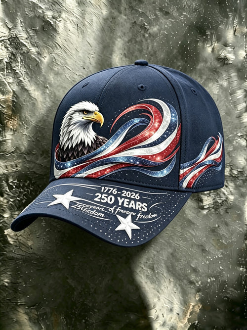 Unisex U.S. 250th Anniversary Printed Baseball Cap
