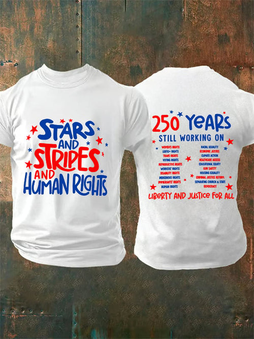 Men's Round-Neck 250 YeAR'S STILL WORKING ON Printed T-Shirt