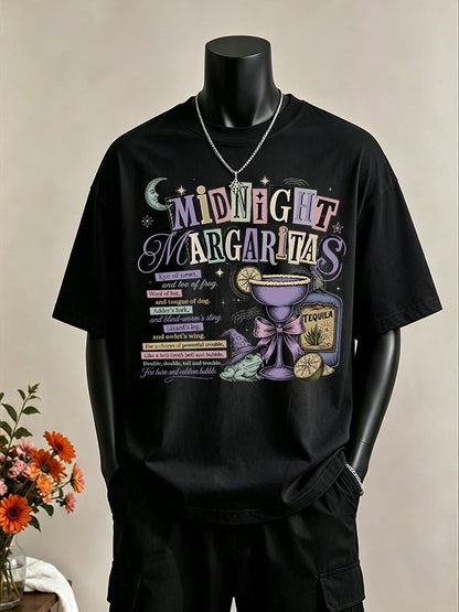 Men's Midnight Margaritas Print Casual T-shirt