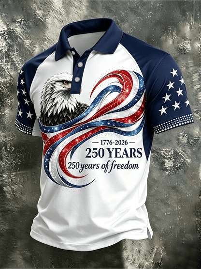 Men's USA 250th Anniversary Print Polo Shirt