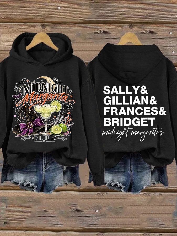 Women's Midnight Margaritas Print Casual Sweatshirt