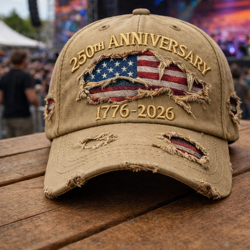 US 250th Anniversary Printed Casual Hat
