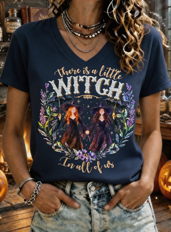 There Is A Little Witch In All Of Us T-Shirt