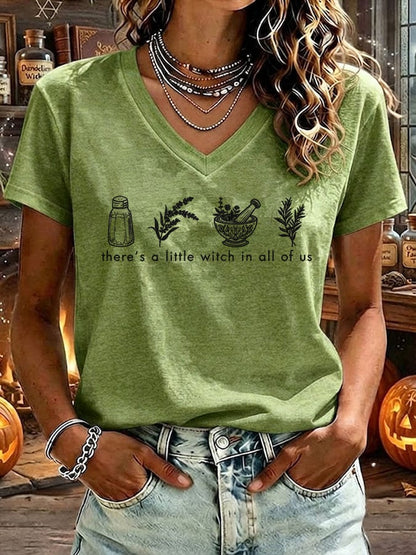 Women's There's A Little Witch In All Of Us Print T-shirt