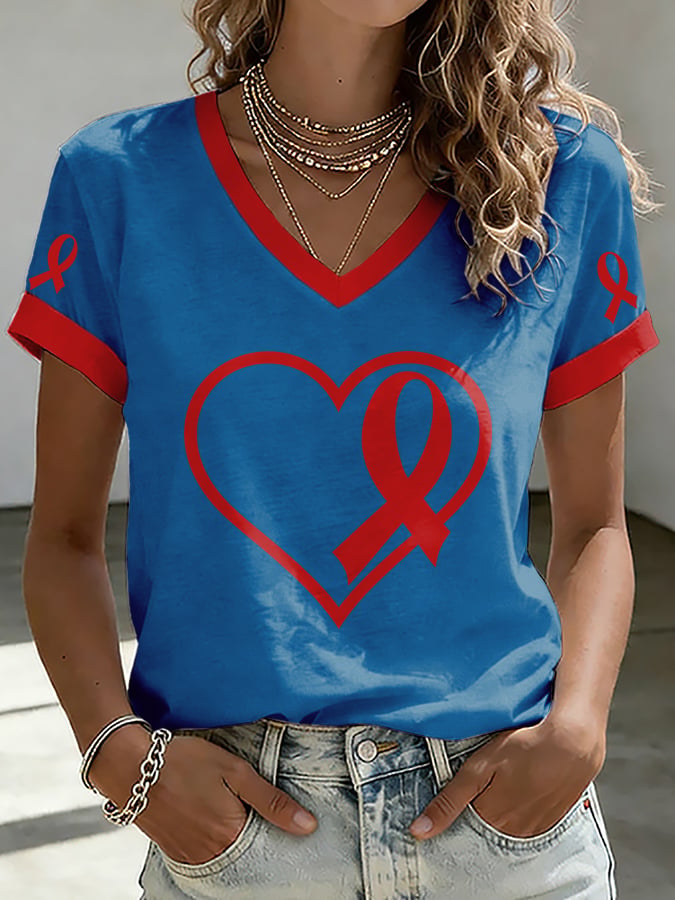 Women's Casual Print Short-Sleeve T-Shirt