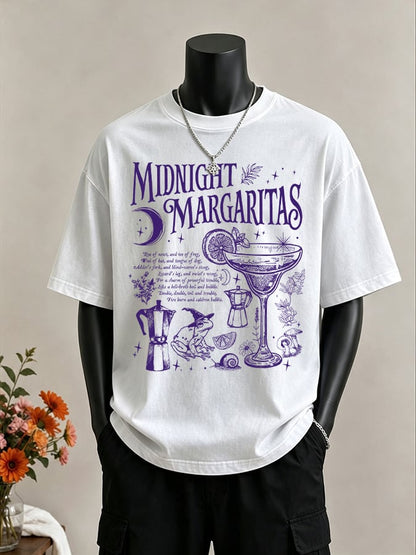 Men's Midnight Margaritas Print Casual T-shirt