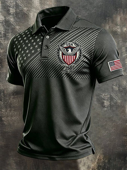 Men's U.S. 250th Anniversary Printed Polo Shirt