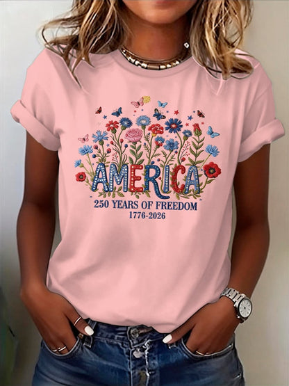 Women's Casual American 250 Commemorative T-shirt