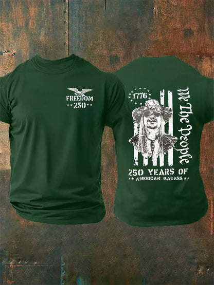 Men's 250 YEARS OF AMERICAN BADASS Print T-Shirt