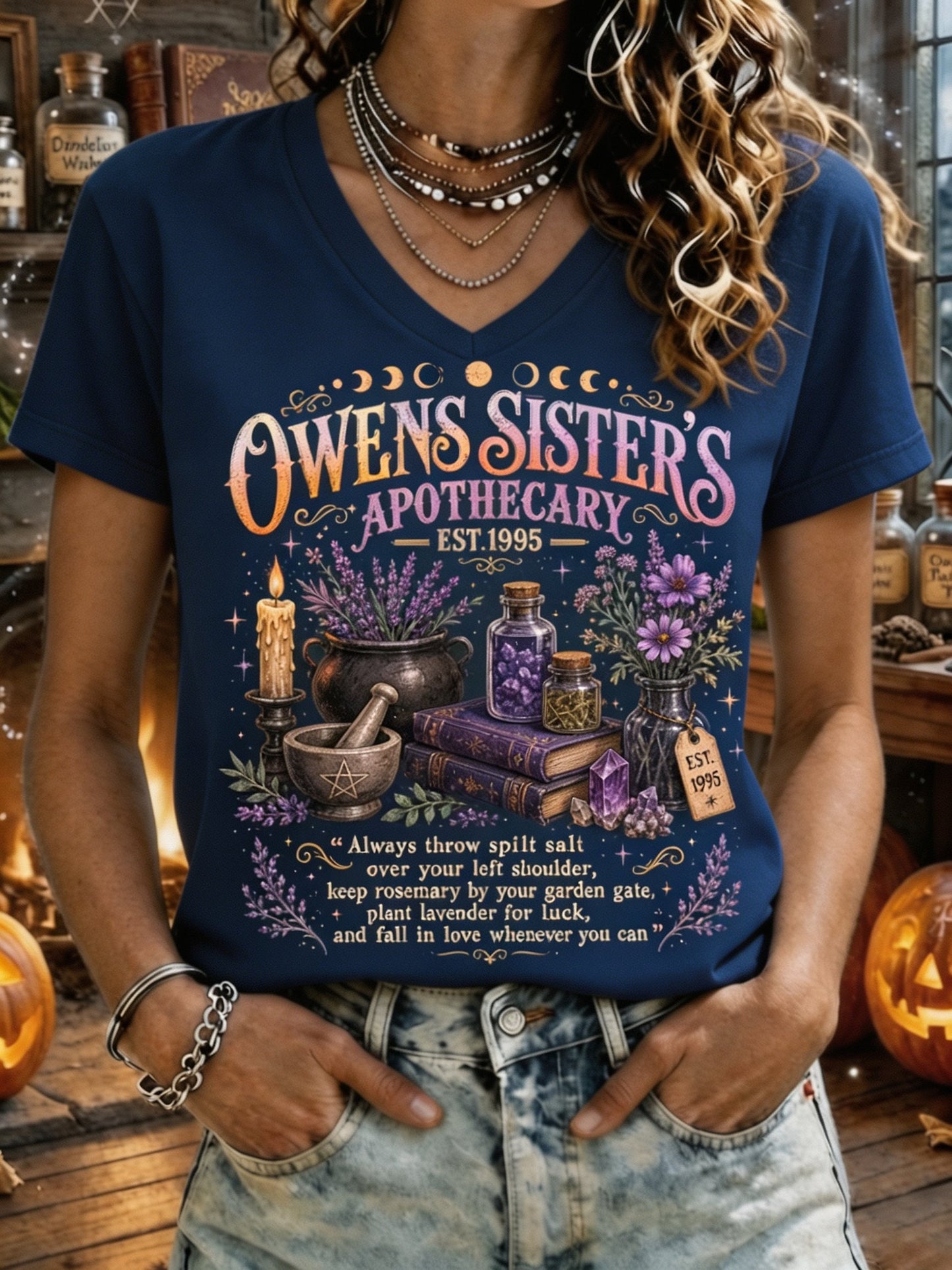 Owens Sisters Apothecary Practical Magic Rules T-Shirt