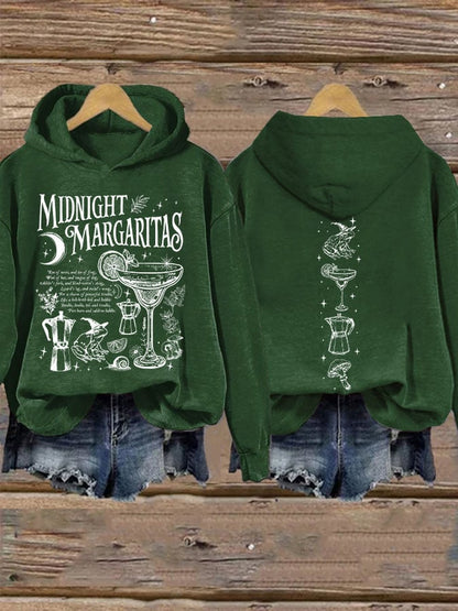 Women's Midnight Margaritas Print Casual Sweatshirt
