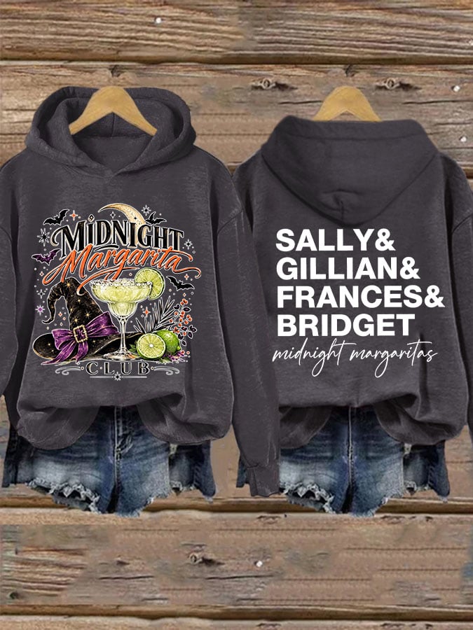 Women's Midnight Margaritas Print Casual Sweatshirt