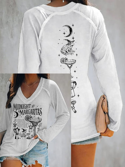 Women's Midnight Margaritas Print Top