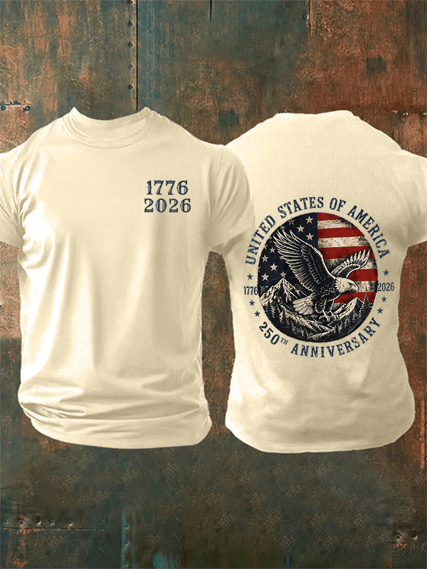 Men's 250th Anniversary Print Crew Neck T-Shirt