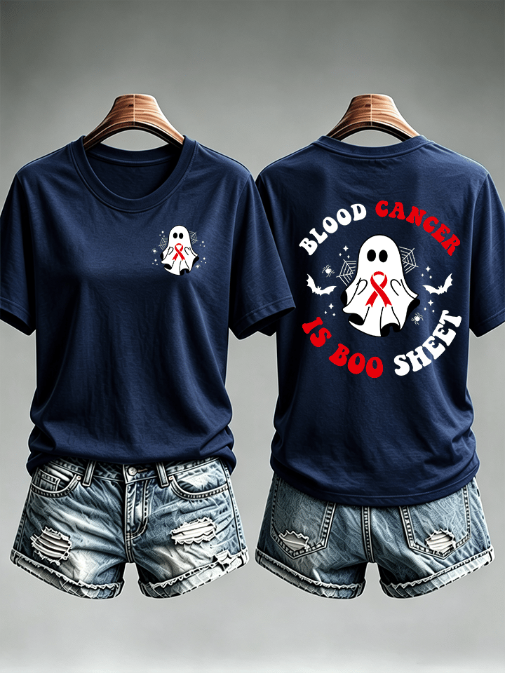 Women's  BLOOD CANCER Print T-Shirt