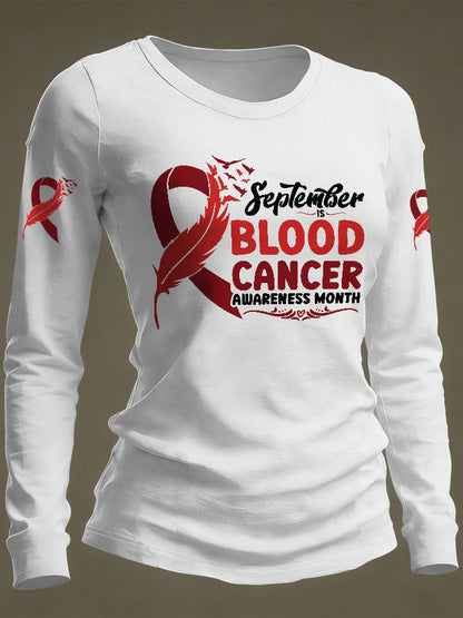 Women's Casual Print Long-Sleeve T-Shirt