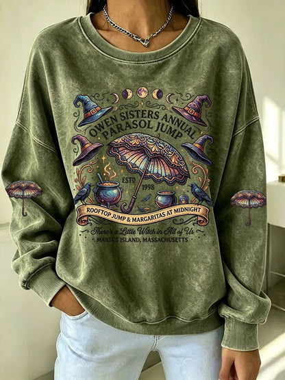 Women's There's A Little Witch In All Of Us Print Casual Sweatshirt
