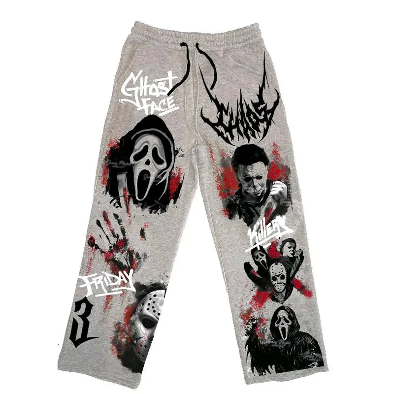 Unisex Ghost Face SLASHERS "BAGGY" Sweat Pants