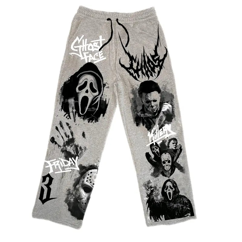 Unisex Ghost Face SLASHERS "BAGGY" Sweat Pants