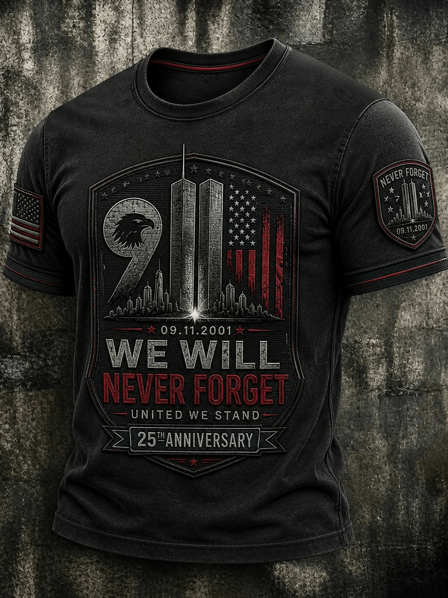 Men's USA 9/11 Print T-Shirt
