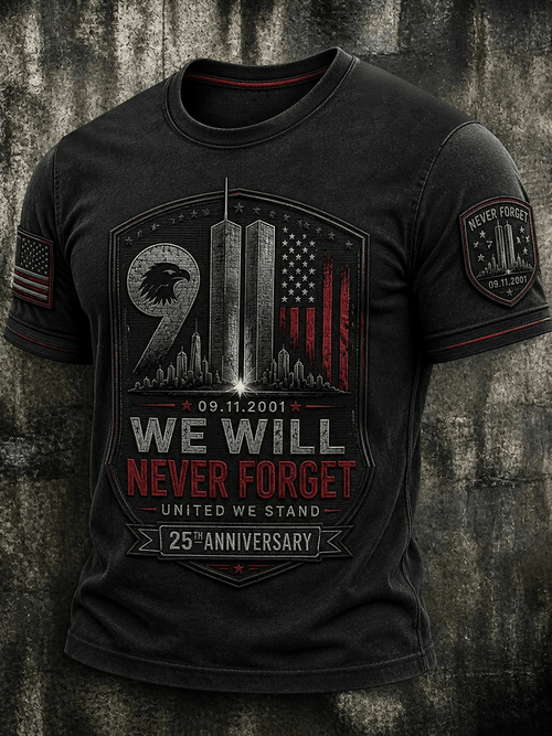 Men's USA 9/11 Print T-Shirt